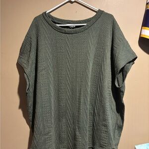 First Love Green Dolman Sleeve Boxy Top